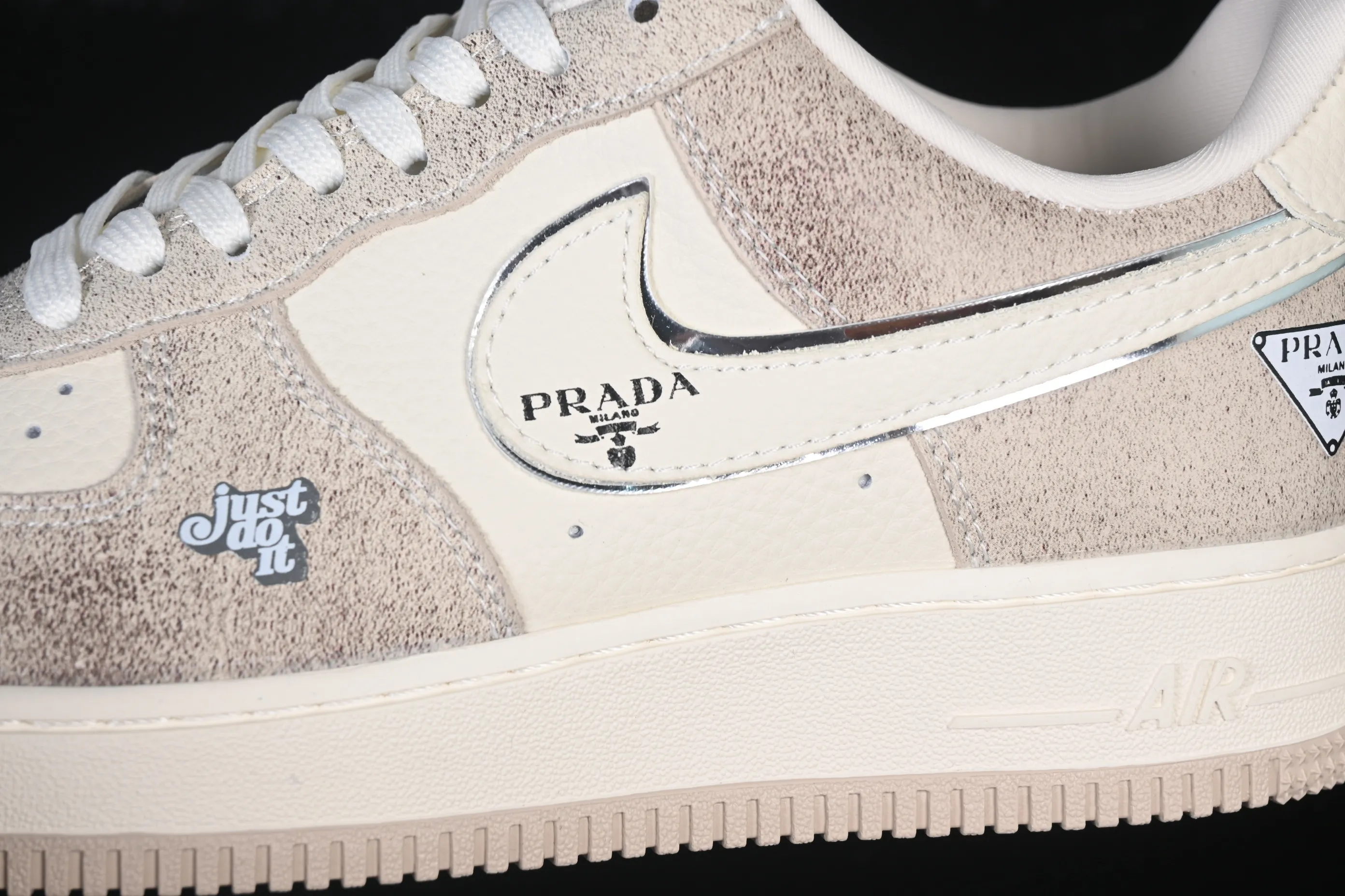 All categories Nk Air Force 1 Air Force series Nk Air Force 1 Low Air Force low top Nike Air Force 1'07 Low joint model cream gray tone Air Force 1 low top casual sneakers XL1979-129
